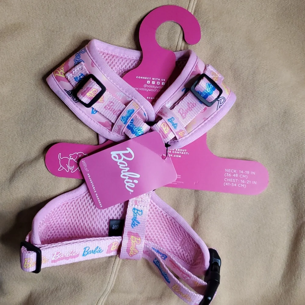 Pink Barbie Dog Harness‎